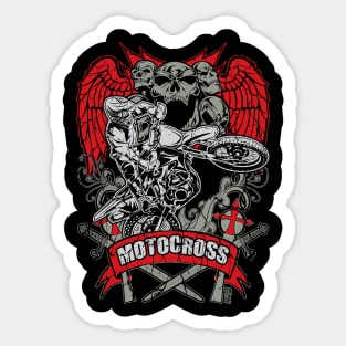 EXTREME SKULL MOTOCROSS Sticker